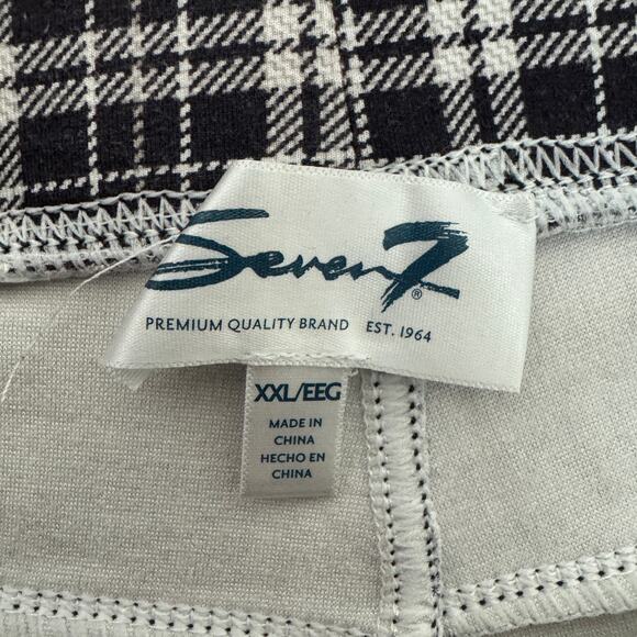 Seven7 Pull On Plaid Pants Leggings US Women's XXL Plus - Picture 2 of 7